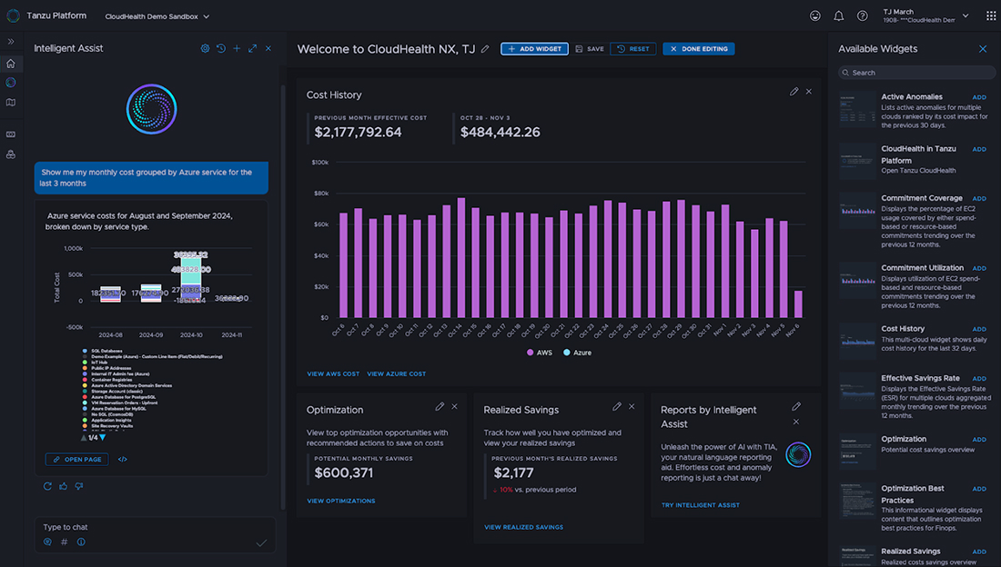 Tanzu CloudHealth by VMware