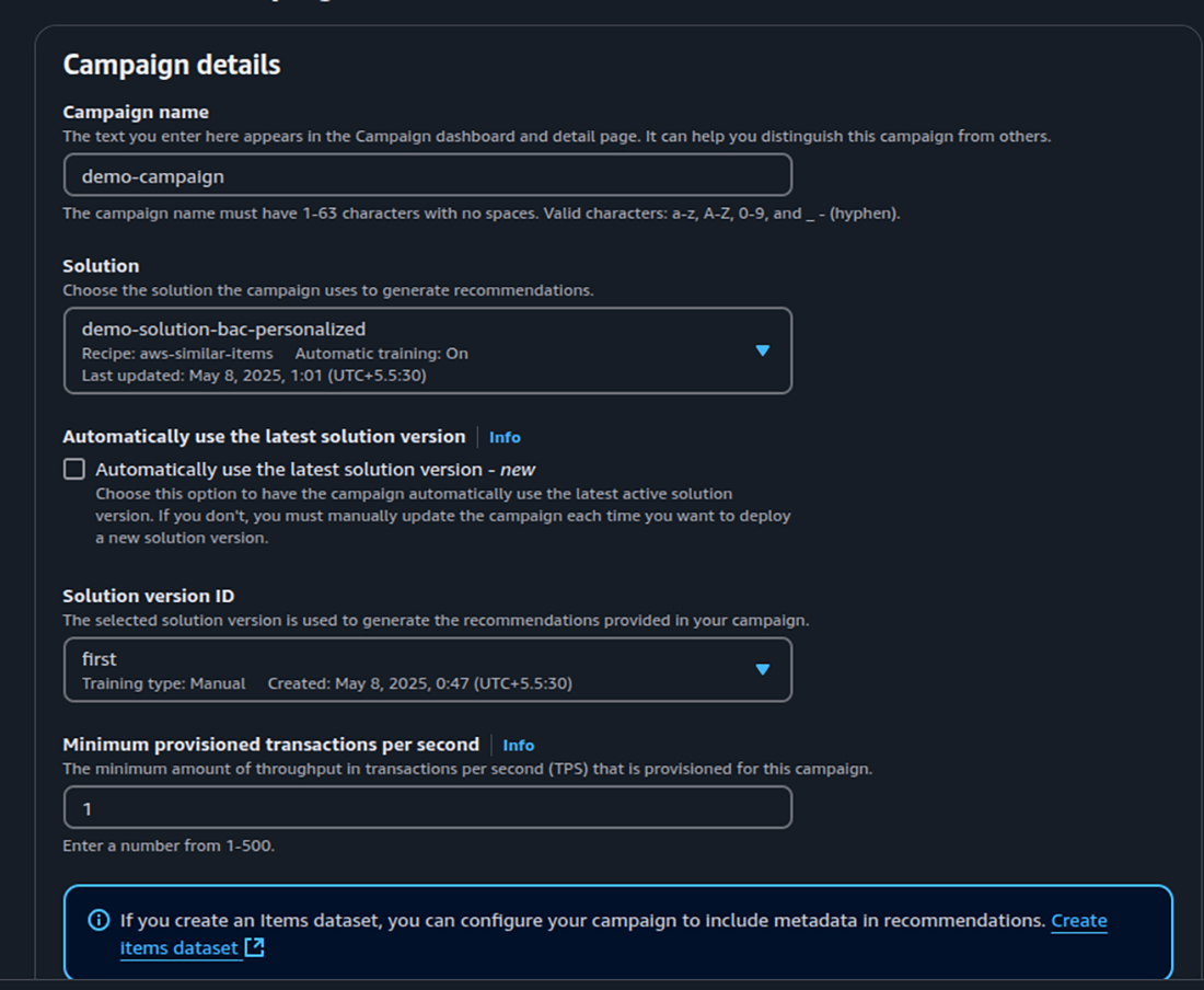 Fill Campaign Details