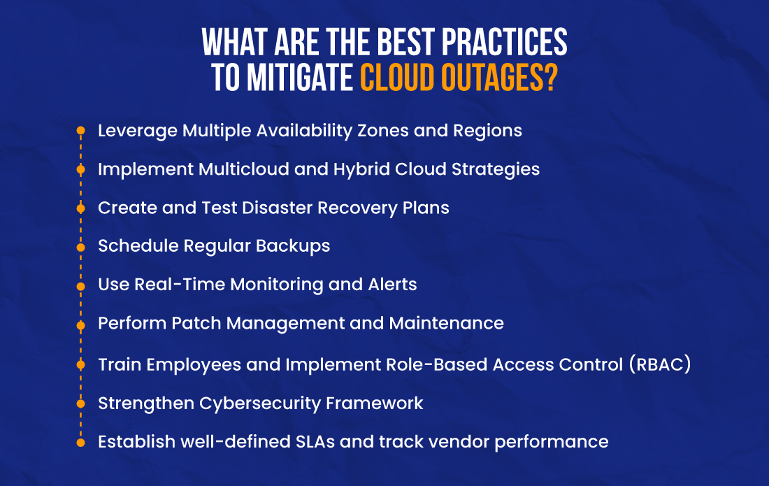 Best Practices to Mitigate Cloud Outages