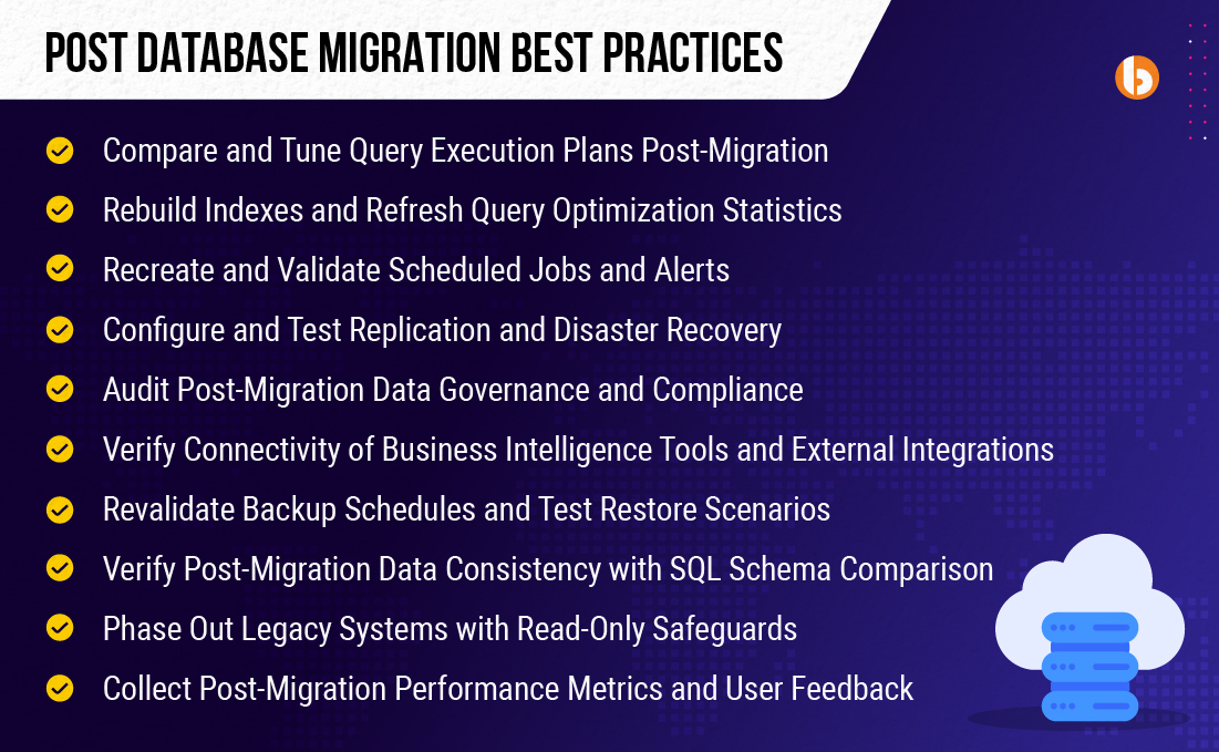 Post Database Migration Best Practices