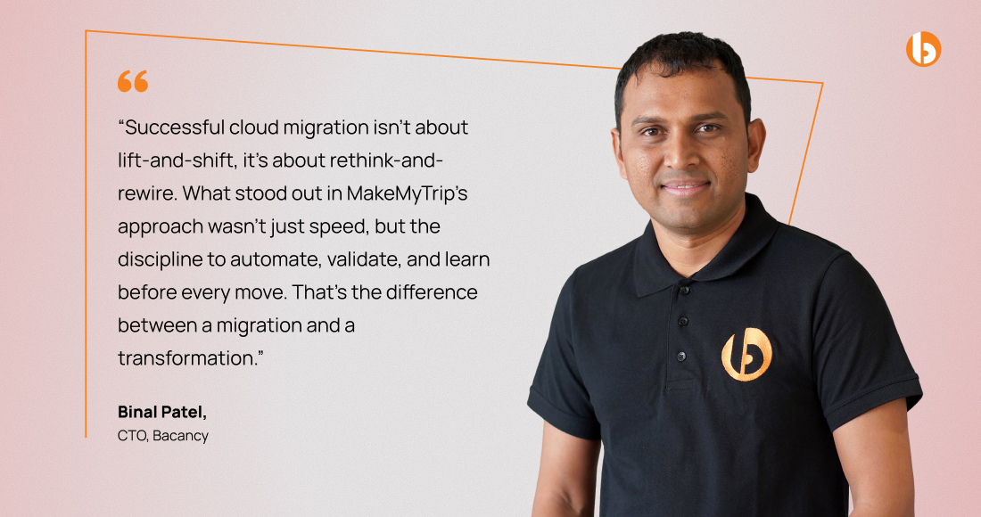 5 Key Insights by Bacancy's CTO on MMT AWS Migration
