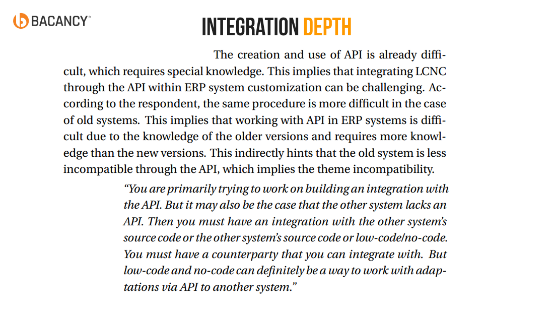 Integration Depth