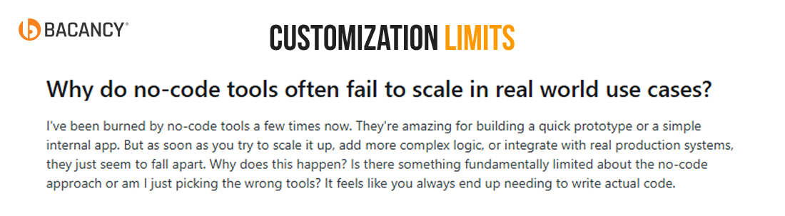 Customization Limits