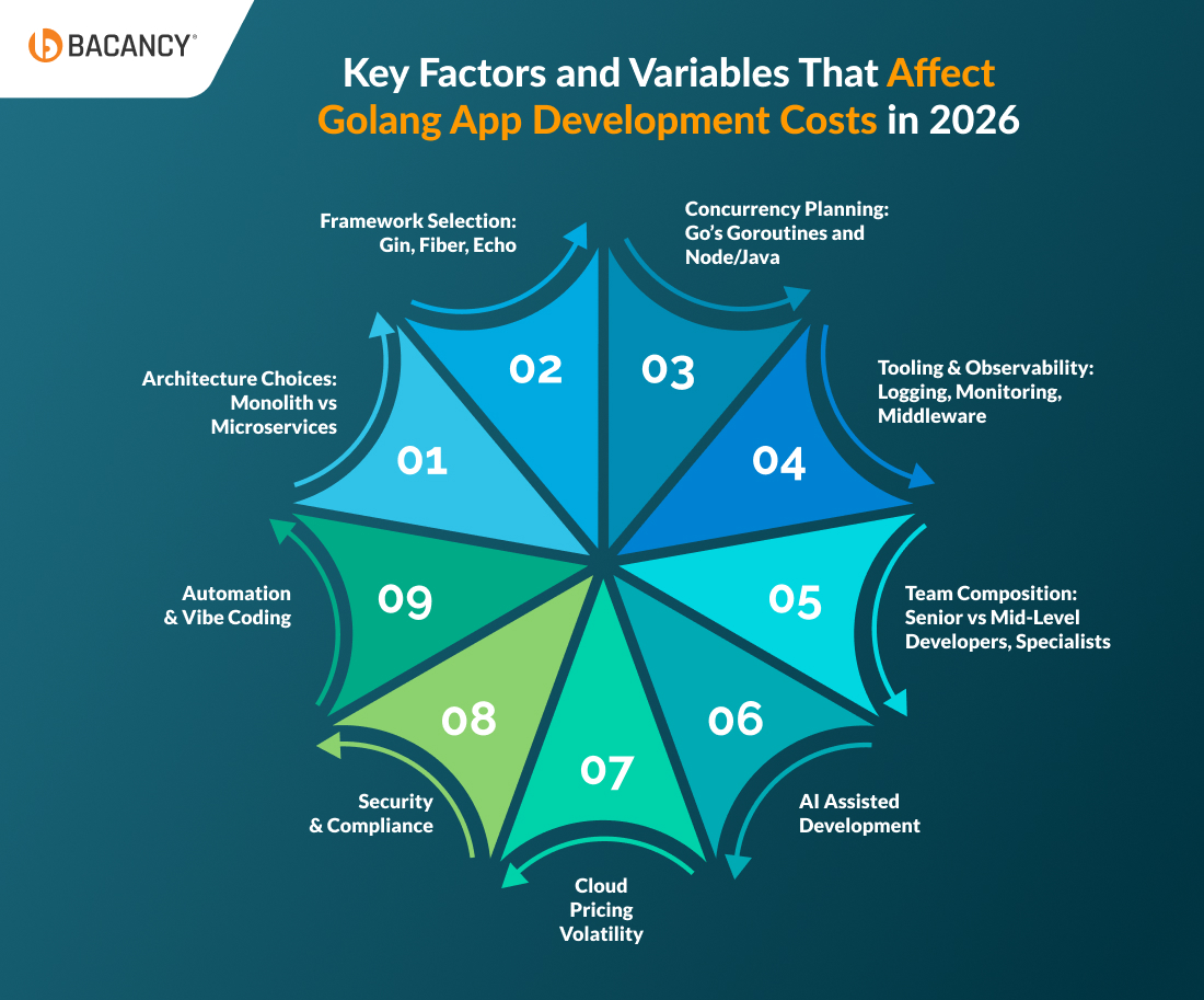 Key Factors and Variables That Affect Golang App Development Costs in 2026