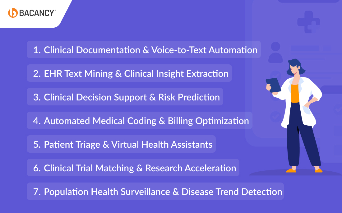 Top 7 NLP Use Cases in Healthcare