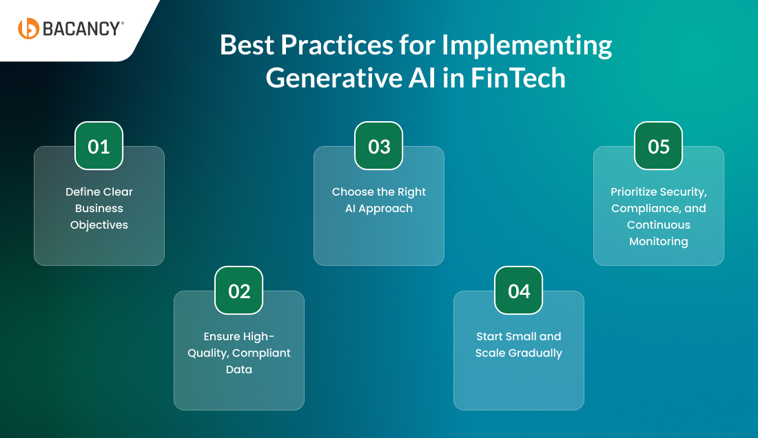 Best Practices for Implementing Generative AI in FinTech
