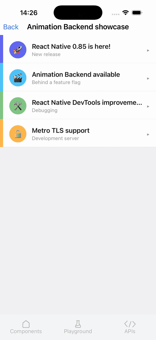 New Animation Backend