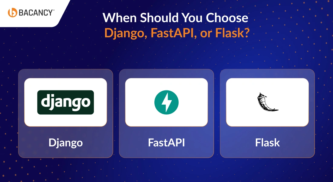 when should you choose django, fastapi, or flask?