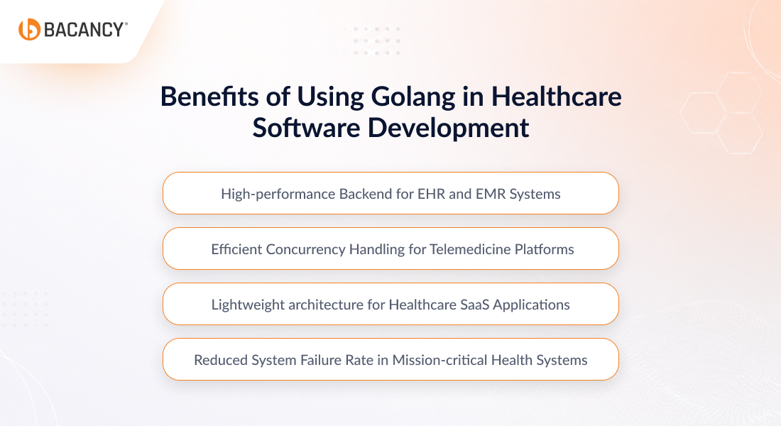 4 Benefits of Using Golang in Healthcare Software Development