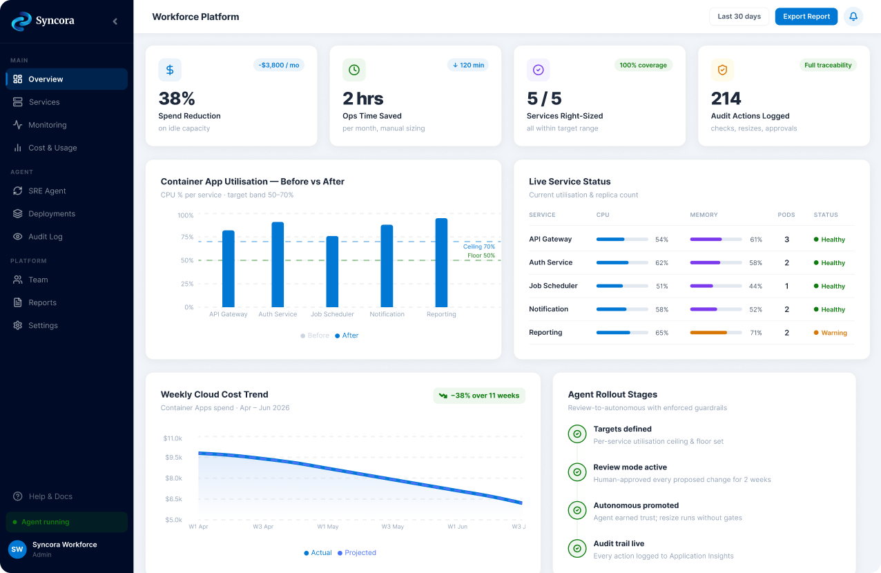 Self-Optimizing Environment Using Azure SRE Agent's Project Snapshot