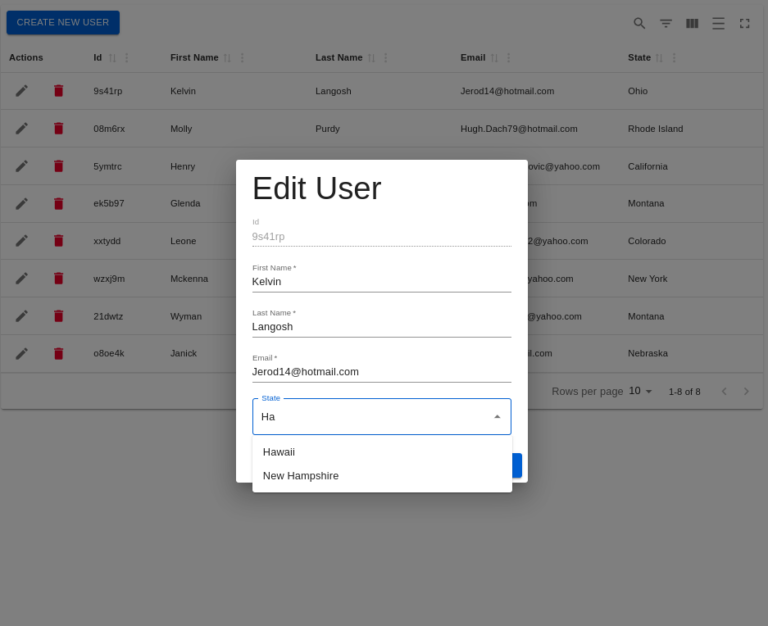 Material React Table with Searchable Dropdown: A Guide