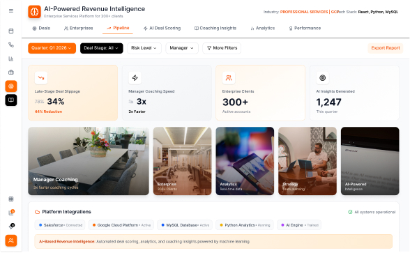 AI-Powered Revenue Intelligence Platform for an Enterprise Services Firm