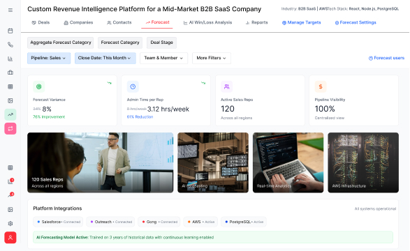 Custom Revenue Intelligence Platform for a Mid-Market B2B SaaS Company