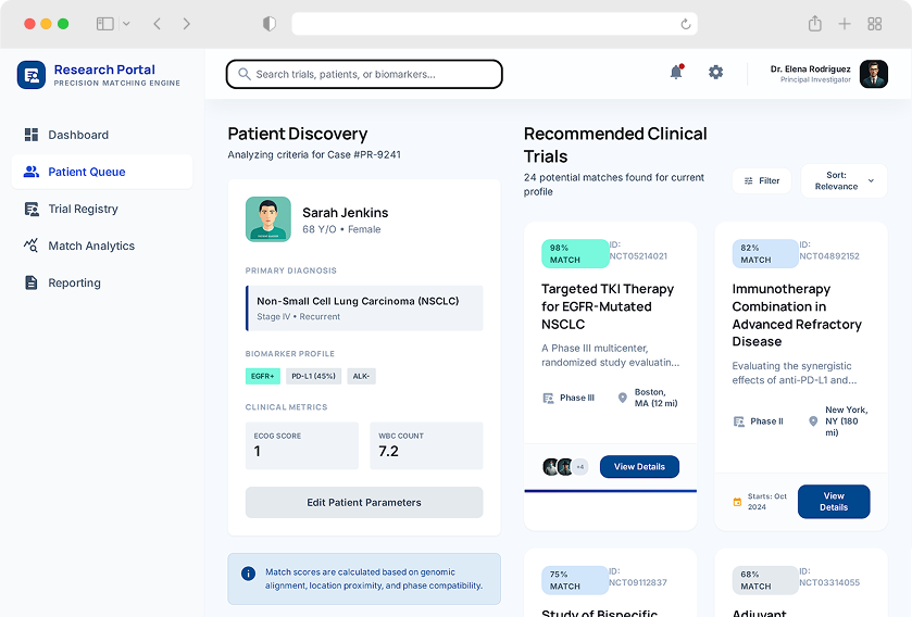 Clinical Trial Matching Software 