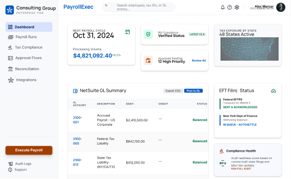 Automated Multi-State Payroll for a Professional Services Firm