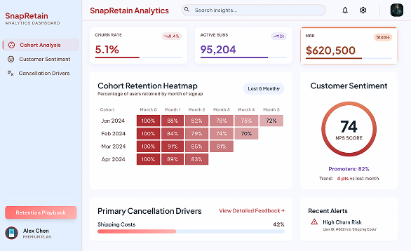 Churn Risk Engine for a Subscription E-commerce Brand 